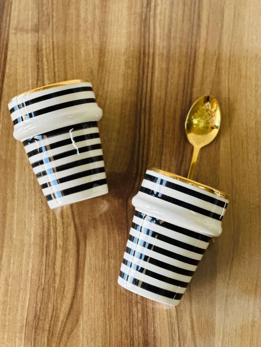 Cup black linted